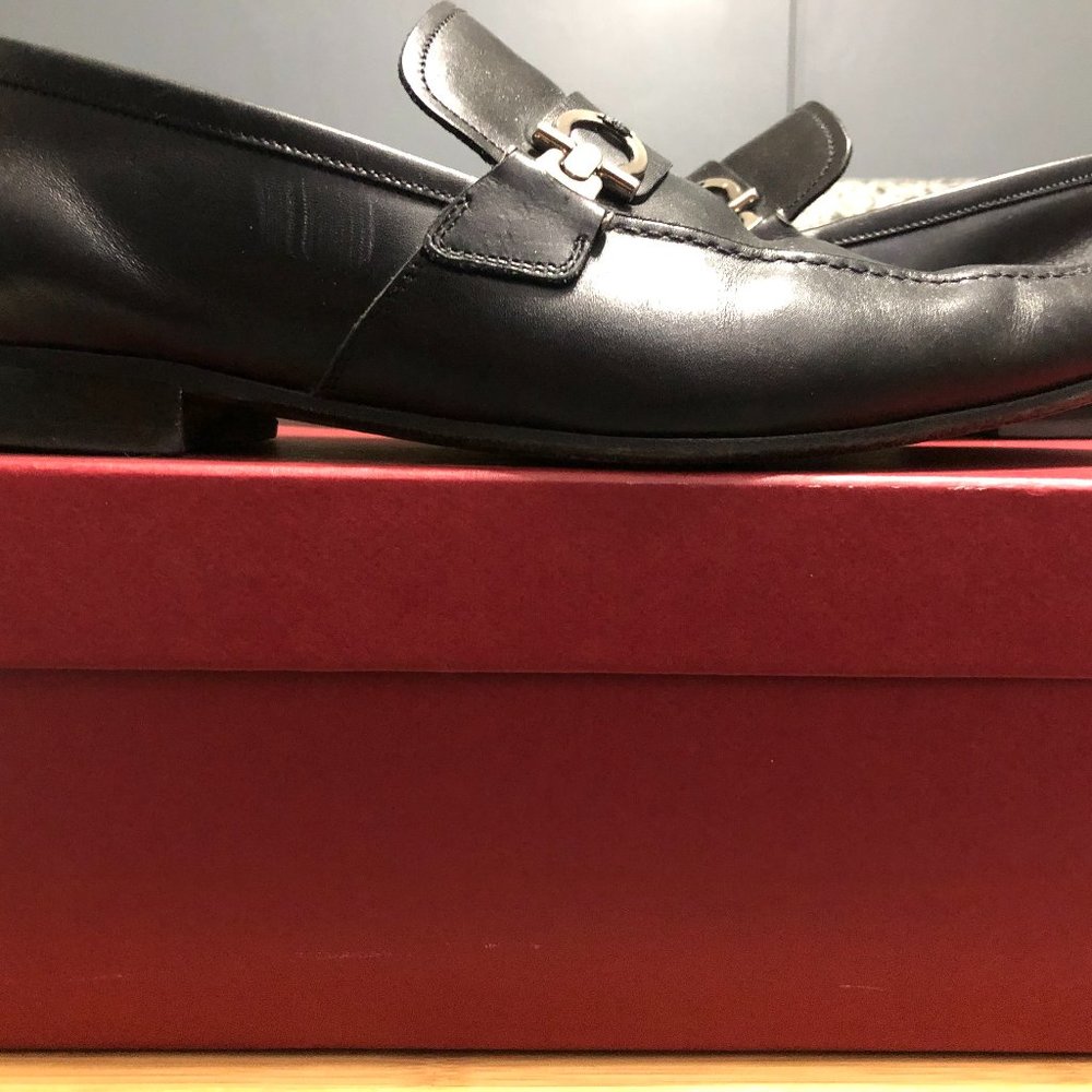 SALVATORE FERRAGAMO BRAMANTE BLACK 10.5
